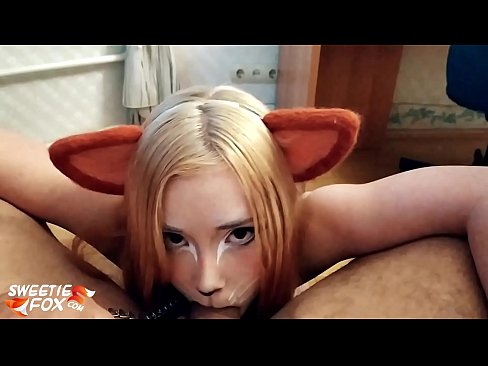 ❤️ Кіцуне ковтає член і кончить в рот ❤ Секс-відео на uk.ixiporn.ru ☑
